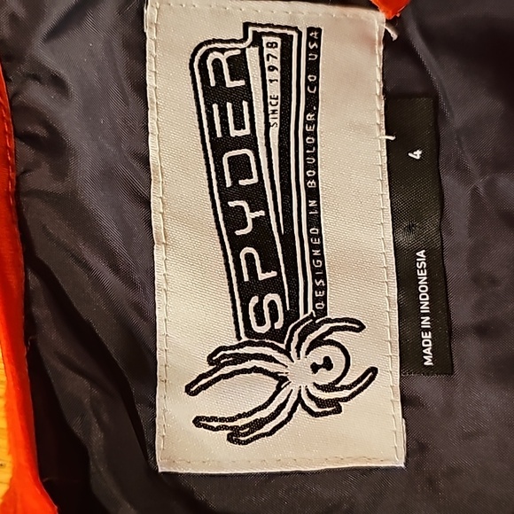 NWT Spyder Mini Expedition Bib Ski Pants Overalls Little Boys sz 4 Volcano color - Picture 4 of 10